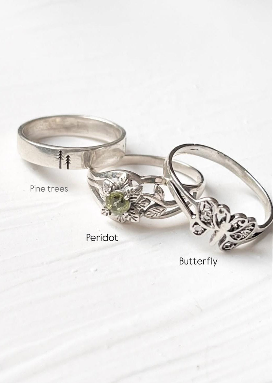 925 Sterling Silver Boho Titli / Butterfly Ring
