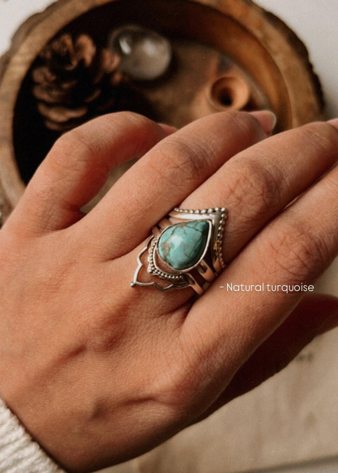 925 Sterling Silver Boho Crown Stack Ring
