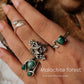 925 Sterling Silver Detailed Boho Forest Vintage Ring