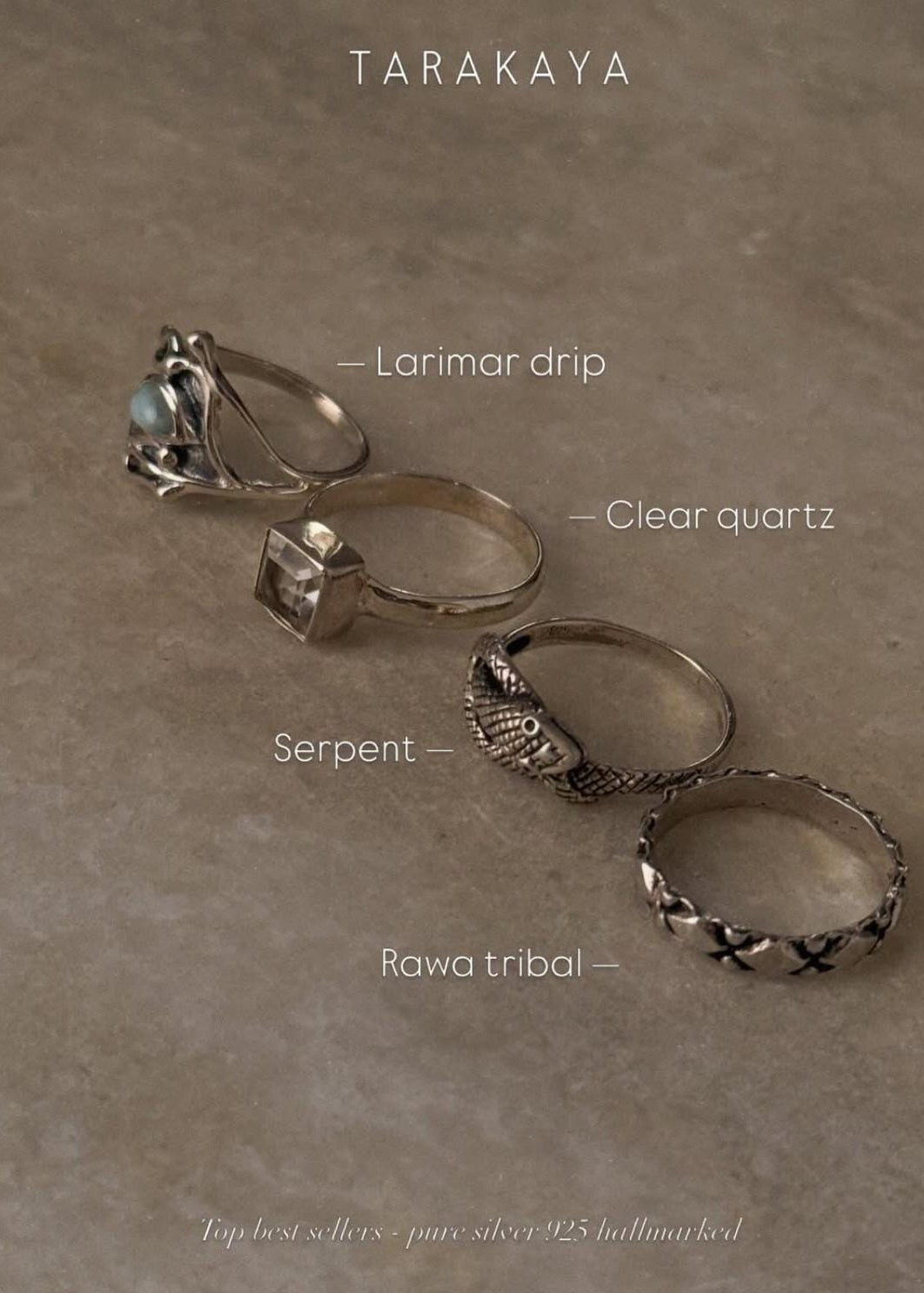 925 Sterling Silver Clear Quartz /Sphatik Square Cut Ring