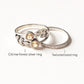 925 Sterling Silver Textured Stackable Band Ring