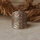 925 Sterling Silver Bohemian Imported Handcrafted Tribal Anant Mandala 2 Adjustable Ring