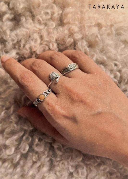 925 Sterling Silver Lotus Bud Ring