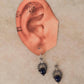 925 Sterling Silver Lapis Boho Crown Earrings