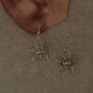 925 Sterling Silver Fresh Water Pearl Flower Hook Earrings