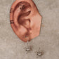 925 Sterling Silver Fresh Water Pearl Flower Hook Earrings