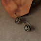 925 Sterling Silver Green Mid White Kundan Earrings