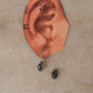925 Sterling Silver Labradorite Pear Boho Hook Earrings