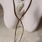 925 Sterling Silver Tribal Fish with Ghungroo Charm Brown Cord Leather Necklace