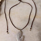 925 Sterling Silver Tribal Fish with Ghungroo Charm Brown Cord Leather Necklace