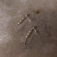 Fresh Water Pearls Connector Chain Studs 925 Sterling Silver Earrings