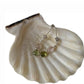 925 Sterling Silver Pink Tourmaline , Green Tourmaline & Fresh Water Pearls Handcrafted Pretty Floral Hook Earrings