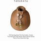 925 Sterling Silver Pink Tourmaline , Green Tourmaline & Fresh Water Pearls Handcrafted Pretty Floral Hook Earrings