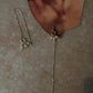 3 Fresh Water Pearls Jhumki Charm Threader/Sui Dhaga 925 Sterling Silver Earrings