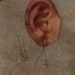 3 Fresh Water Pearls Jhumki Charm Threader/Sui Dhaga 925 Sterling Silver Earrings