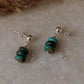 925 Sterling Silver Kingsman Turquoise Chain Hanging Handcrafted Studs