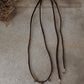925 Sterling Silver Coin Charm With Silver Beads Boho Style Dark Brown Leather Cord Knot Necklace