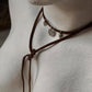 925 Sterling Silver Coin Charm With Silver Beads Boho Style Dark Brown Leather Cord Knot Necklace
