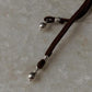925 Sterling Silver Tribal Surya Engraved Pendant with Ghungroo Charm Brown Cord Leather Necklace