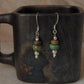 925 Sterling Silver Kingsman Turquoise Tribal Handcrafted Hook Earrings