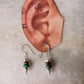 925 Sterling Silver Kingsman Turquoise Tribal Handcrafted Hook Earrings
