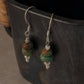 925 Sterling Silver Kingsman Turquoise Tribal Handcrafted Hook Earrings