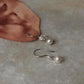 925 Sterling Silver Fresh Water Pearls Round Handcrafted Pretty Floral Hook Earrings