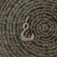 925 Sterling Silver Amethyst Swan Pendant