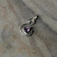 925 Sterling Silver Amethyst Swan Pendant