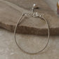 925 Sterling Silver Plain Silver 2mm Beads Fresh Water Pearl Bracelet