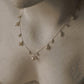 925 Sterling Silver Fresh Water Pearls Cable Chain Choker Necklace