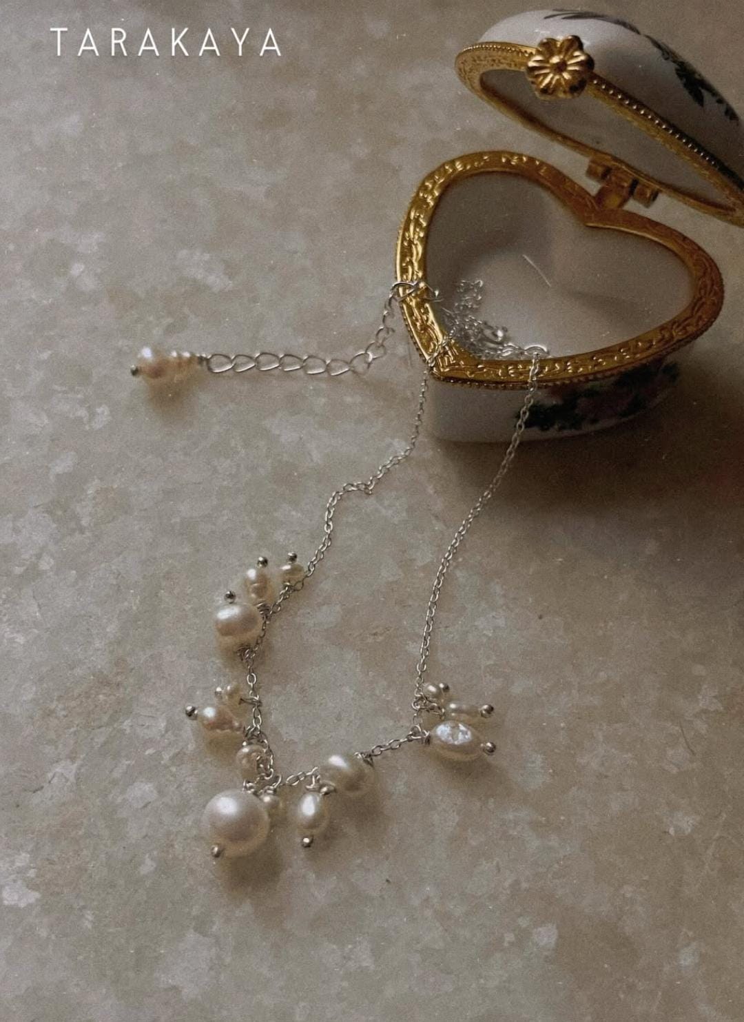 925 Sterling Silver Fresh Water Pearl Cable Chain Handcrafted Necklace