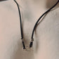 925 Sterling Silver Spiral Shell Charm Handcrafted Leather Necklace
