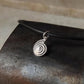 925 Sterling Silver Spiral Shell Charm Handcrafted Leather Necklace