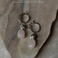 925 Sterling Silver Chunky Rose Quartz, Dalmatian Jasper Handcrafted Hoops