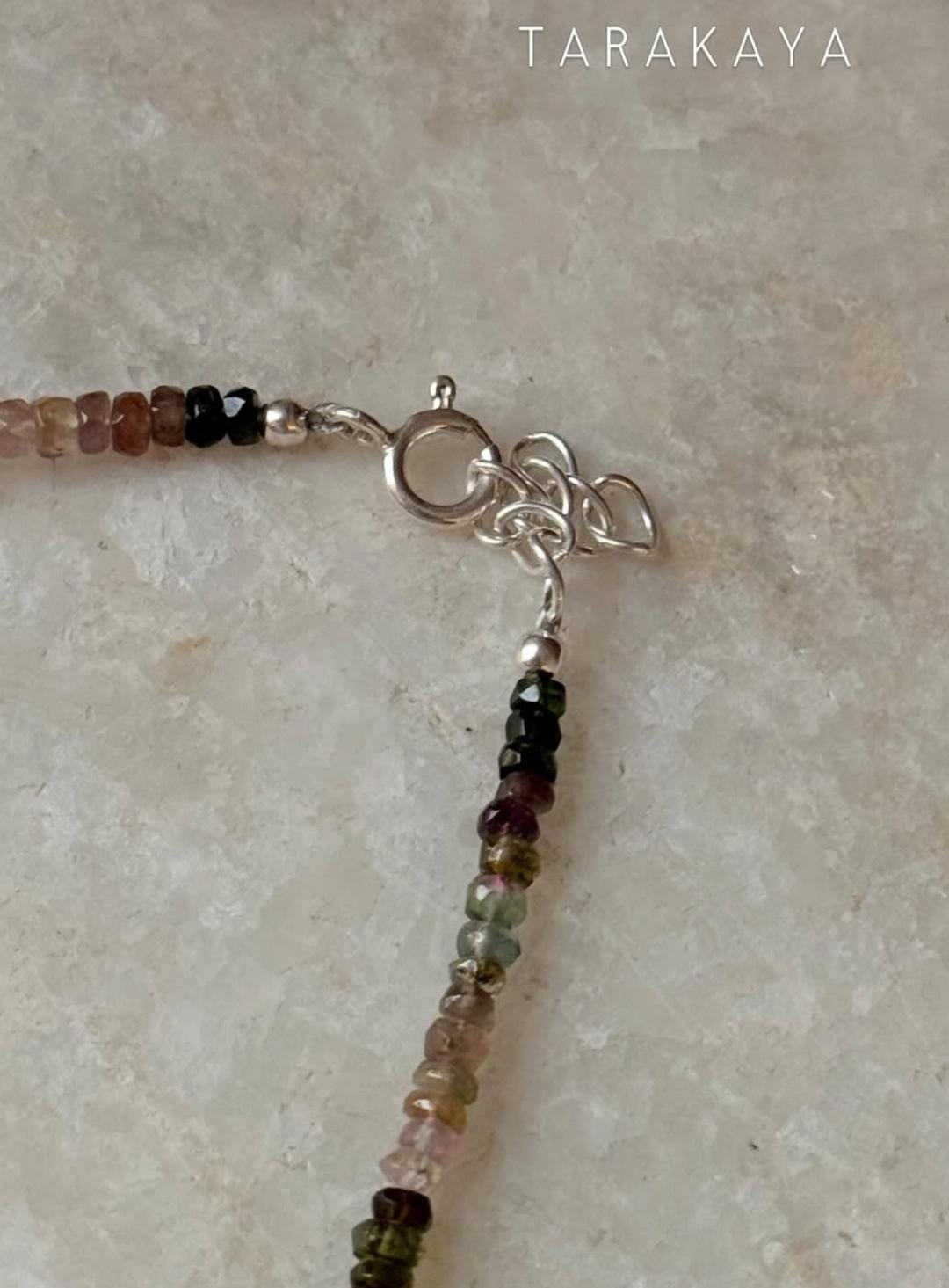 925 Sterling Silver Multi Tourmaline Chunky Antique Floral Charm & Ghungroo Tribal Necklace