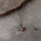 925 Sterling Silver Pink Opal Star, Pearl with Blue Bead Handcrafted Necklace
