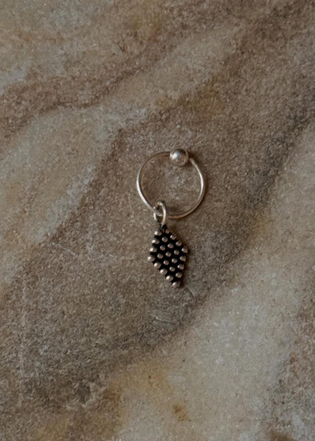 925 Sterling Silver Tribal Rawa Septum Ring Pierced Nose Ring