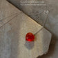 925 Sterling Silver Carnelian Heart Crystal Necklace