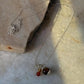 925 Sterling Silver Brown Cats Eye, Citrine and Carnelian Handcrafted Necklace