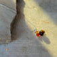 925 Sterling Silver Brown Cats Eye, Citrine and Carnelian Handcrafted Necklace