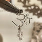 925 Sterling Silver Wire Wrapped Aum/ Om - Moonstone Handcrafted Pendant
