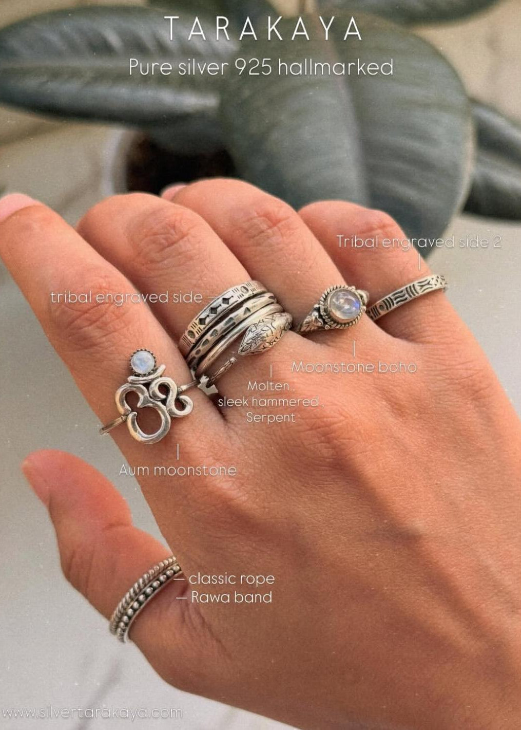 925 Sterling Silver Tribal Engraved Side Full Boho Band Ring