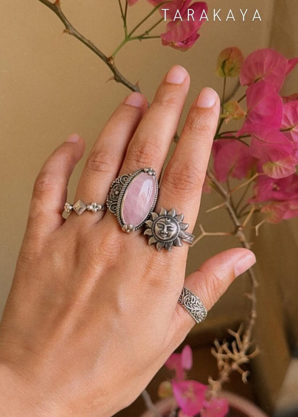 925 Sterling Silver Boho Rawa Tribe Ring
