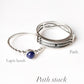925 Sterling Silver Lapis Dot Band Ring