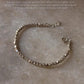925 Sterling Silver Chunky Raw Hill Tribe Handcrafted Solid Silver Cut Beads In Silver Wire Bracelet