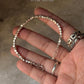 925 Sterling Silver Chunky Raw Hill Tribe Handcrafted Solid Silver Cut Beads In Silver Wire Bracelet