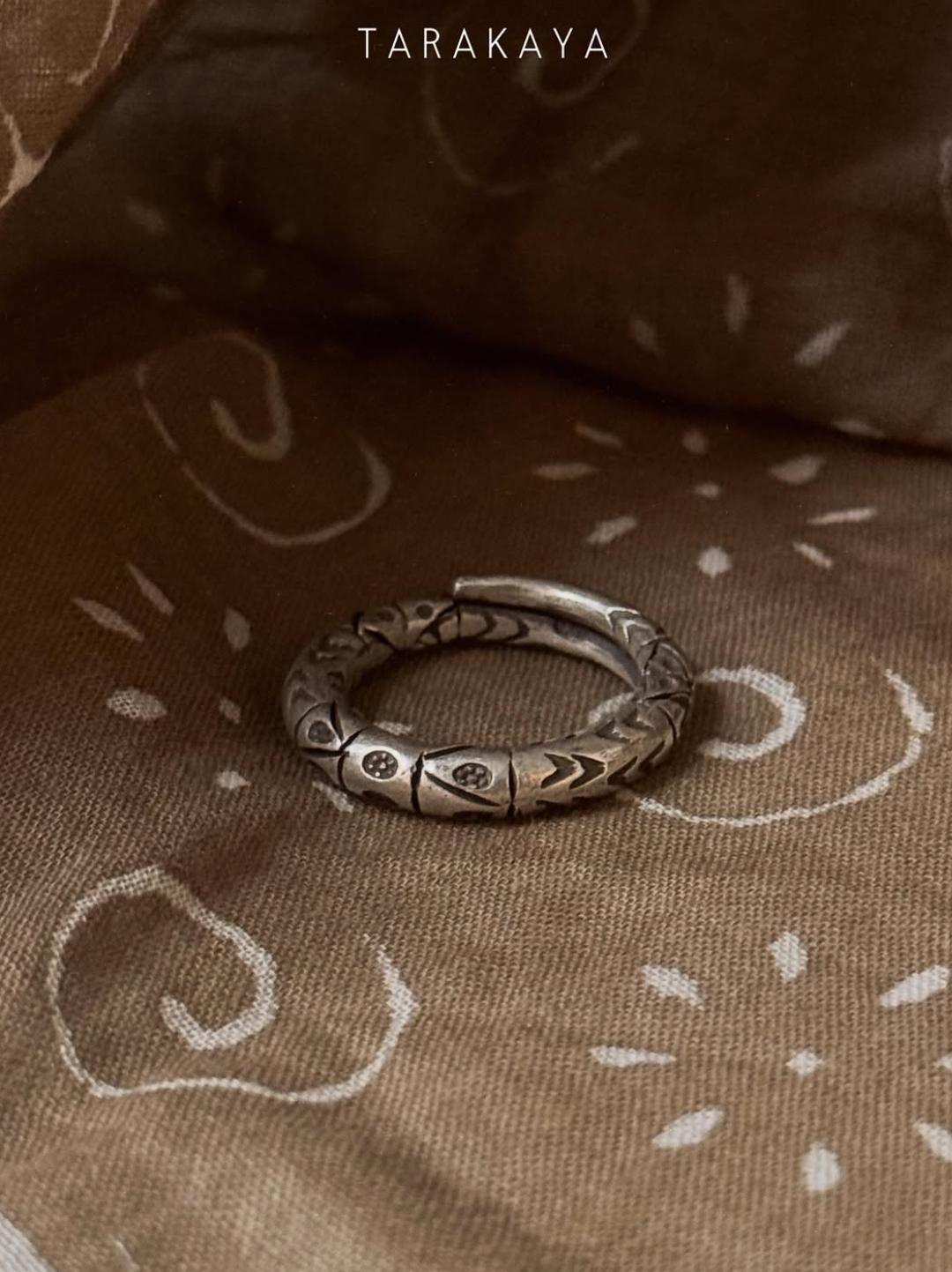 925 Sterling Silver Bohemian Hill Tribe Nomad Soul Handcrafted Adjustable Ring