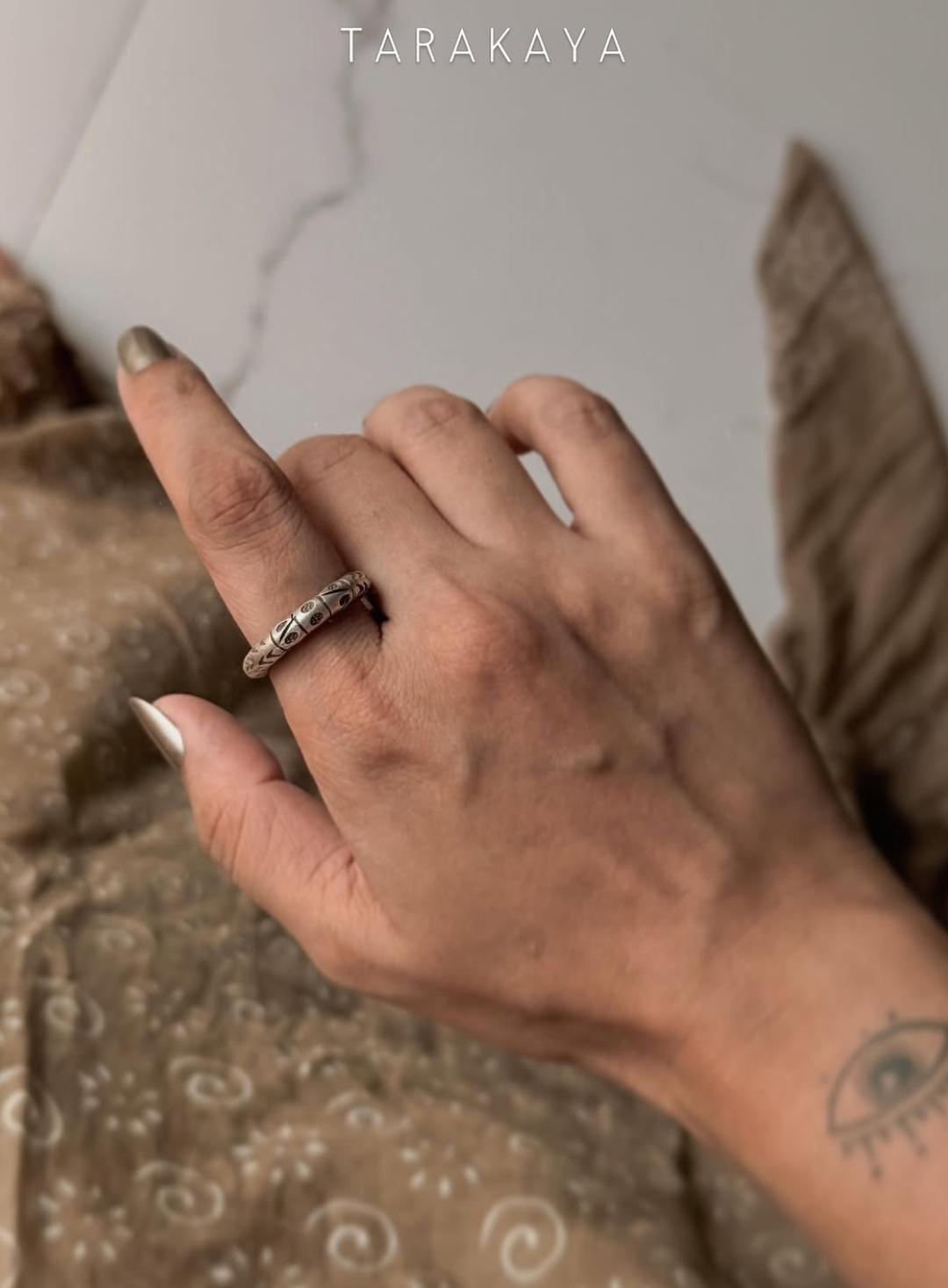 925 Sterling Silver Bohemian Hill Tribe Nomad Soul Handcrafted Adjustable Ring