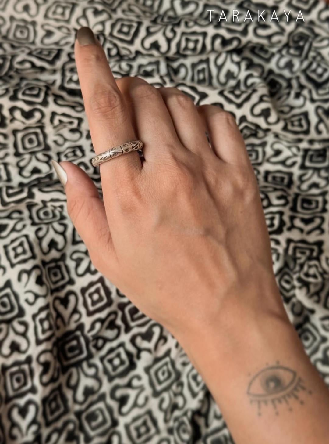 925 Sterling Silver Bohemian Hill Tribe Nomad Soul Handcrafted Adjustable Ring
